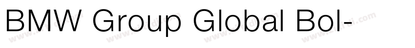 BMW Group Global Bol字体转换